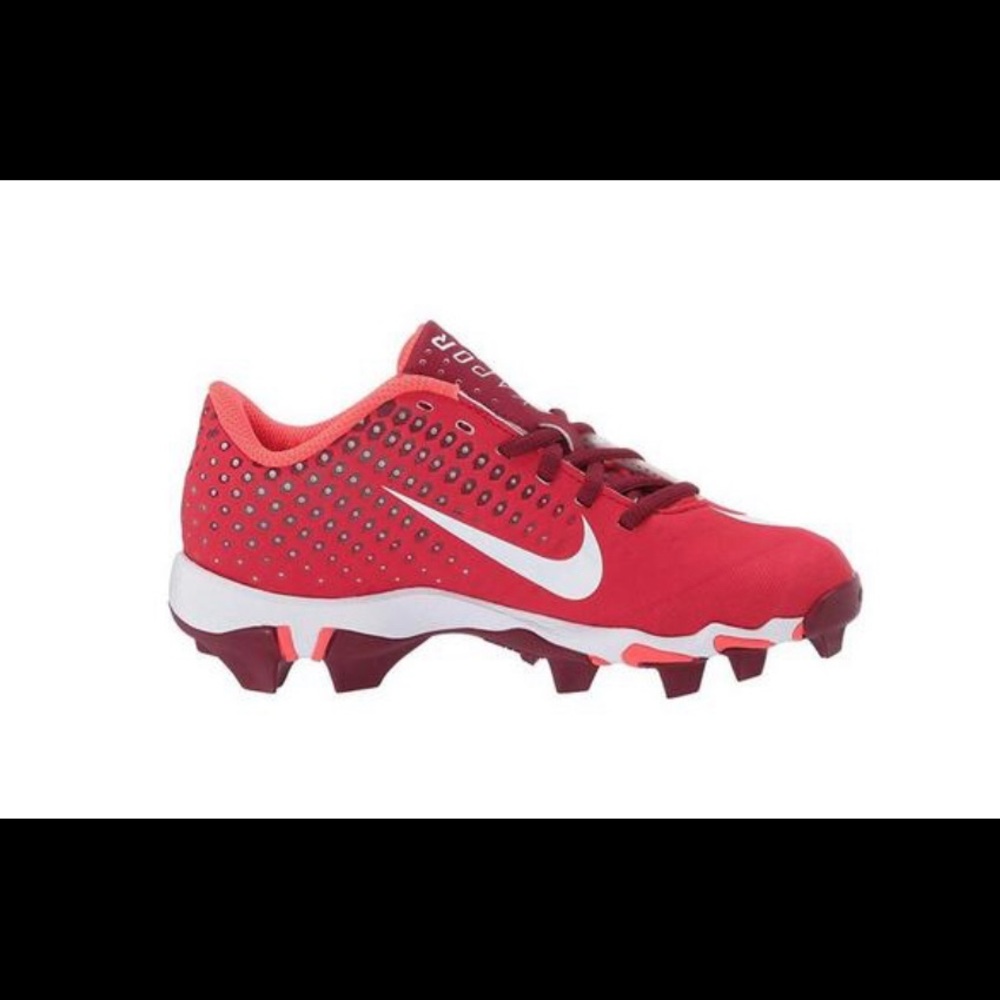 New Red Nike Baseball Cleats Youth 12